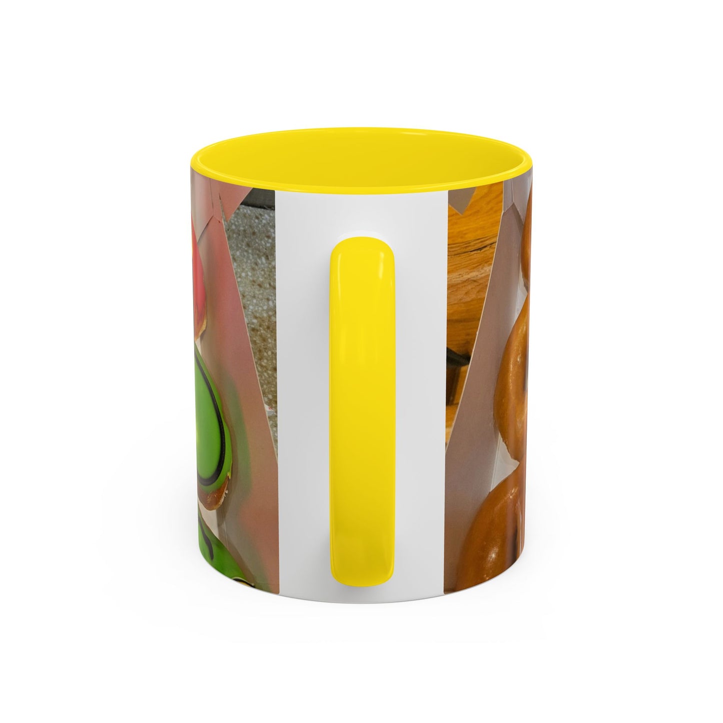 Holiday Donut Pattern Accent Coffee Mug (11/15oz)