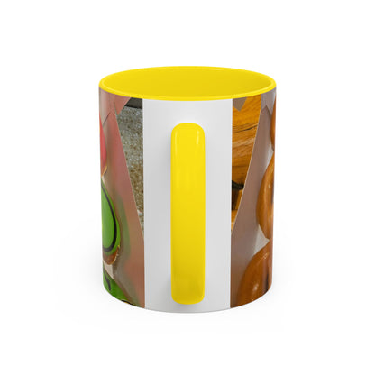 Holiday Donut Pattern Accent Coffee Mug (11/15oz)