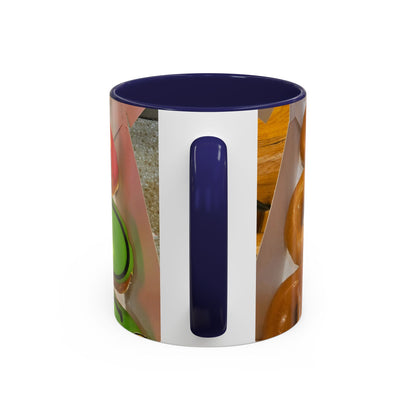 Holiday Donut Pattern Accent Coffee Mug (11/15oz)