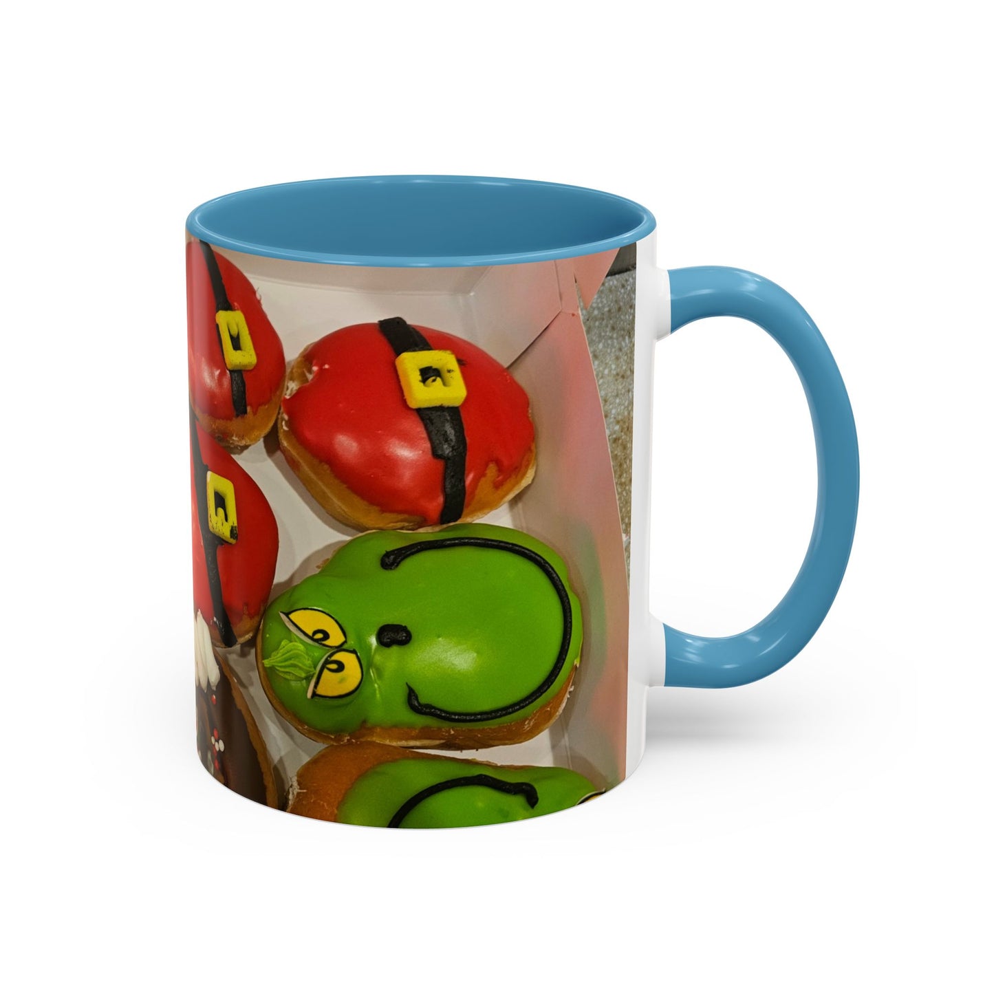 Holiday Donut Pattern Accent Coffee Mug (11/15oz)
