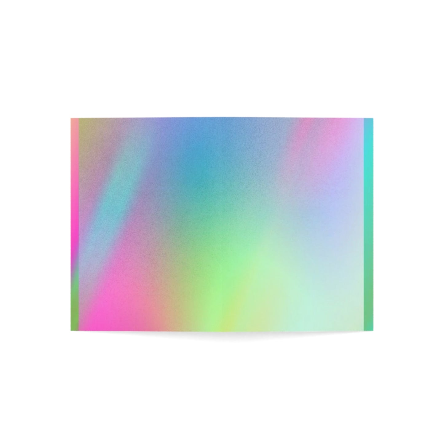 Iridescent Gradient Greeting Cards — Pastel Holographic Blank Note Cards (1/10/30/50 pack)