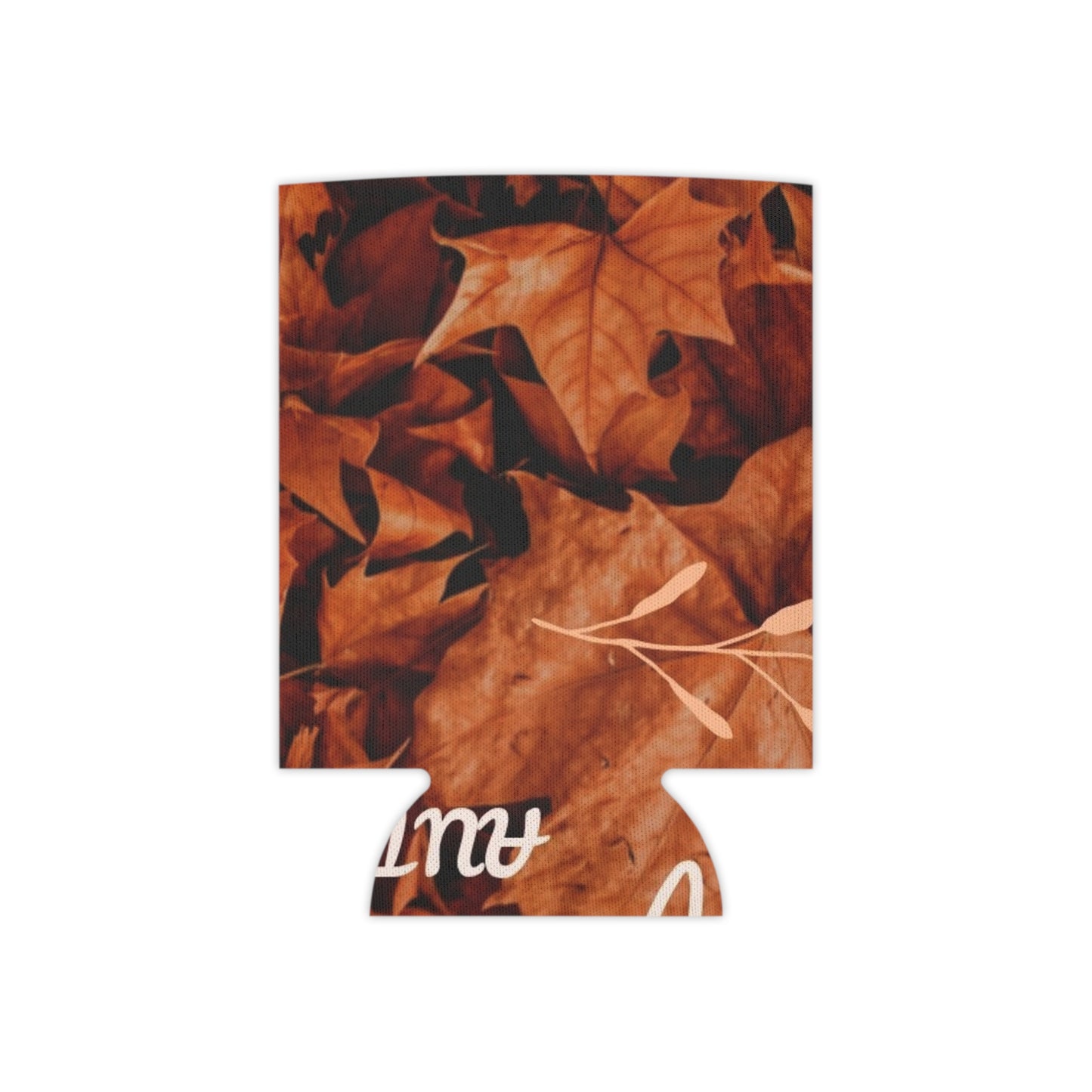 Hello Fall Can Cooler — Autumn Leaves Drink Koozie