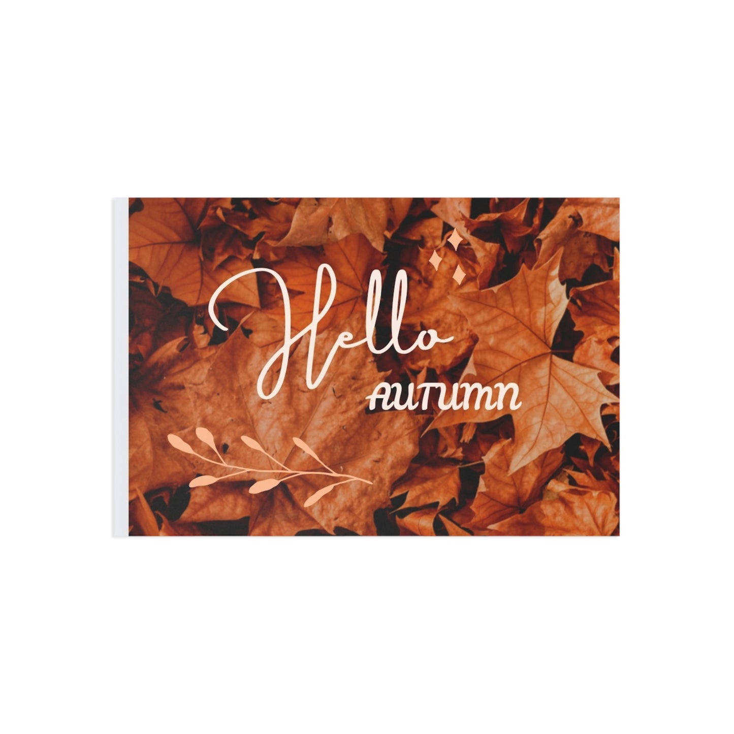 Hello Autumn Fine Art Postcards — Fall Leaves Greeting Cards (Set)