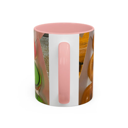 Holiday Donut Pattern Accent Coffee Mug (11/15oz)