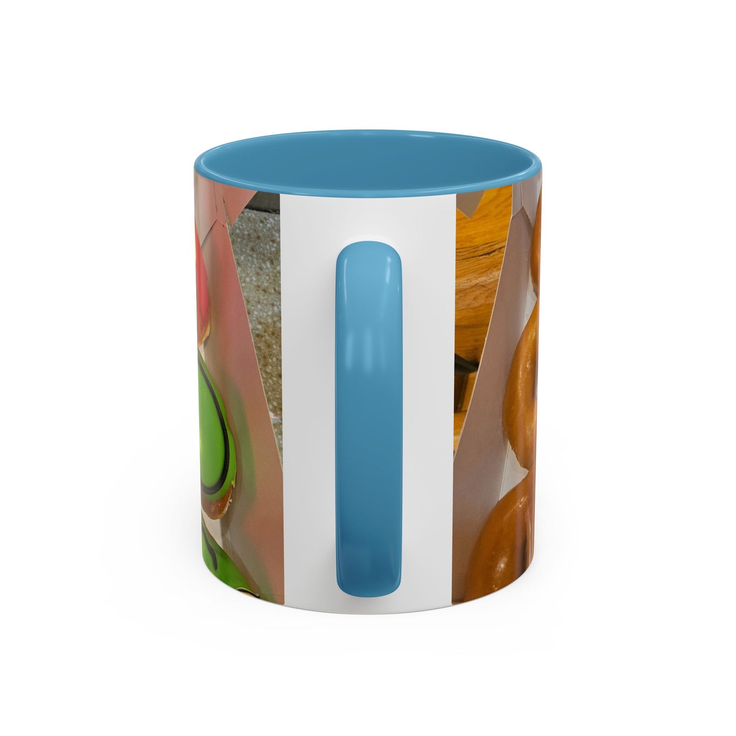 Holiday Donut Pattern Accent Coffee Mug (11/15oz)