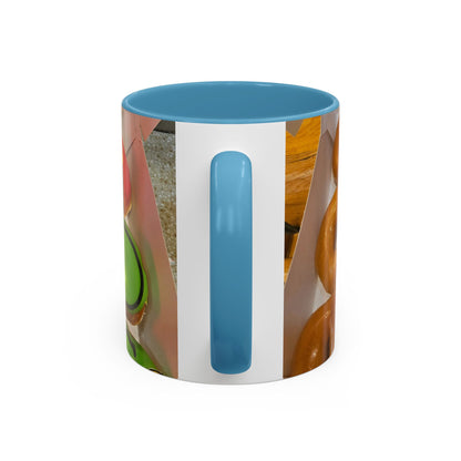 Holiday Donut Pattern Accent Coffee Mug (11/15oz)