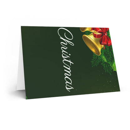 Christmas Greeting Card — Merry Christmas Bell Holiday Card
