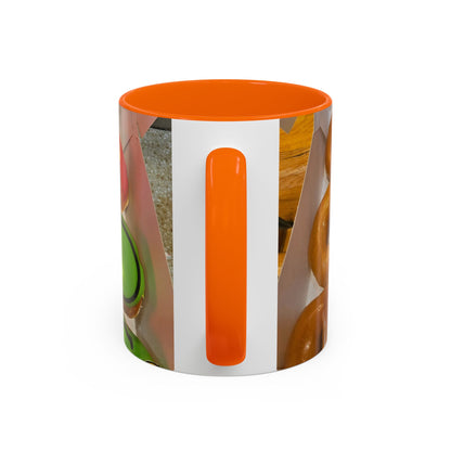 Holiday Donut Pattern Accent Coffee Mug (11/15oz)