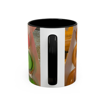 Holiday Donut Pattern Accent Coffee Mug (11/15oz)