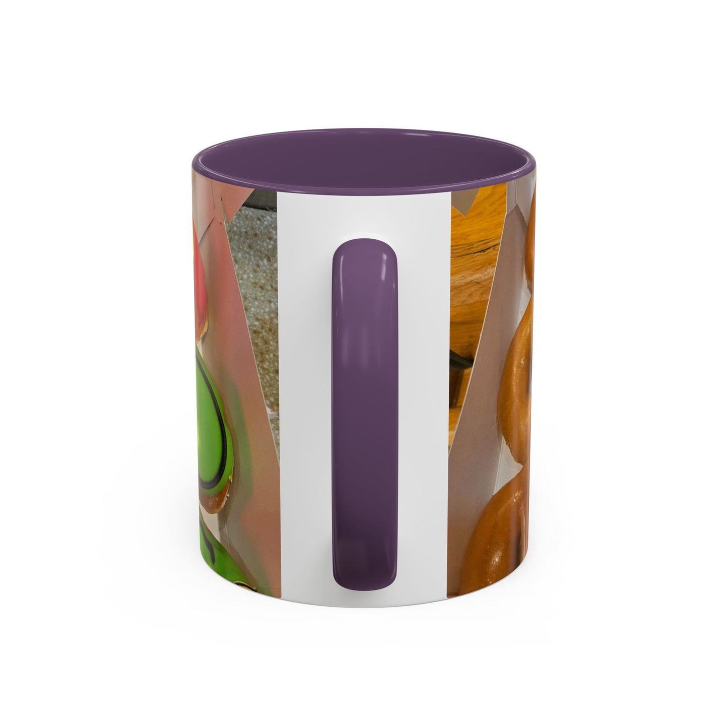 Holiday Donut Pattern Accent Coffee Mug (11/15oz)
