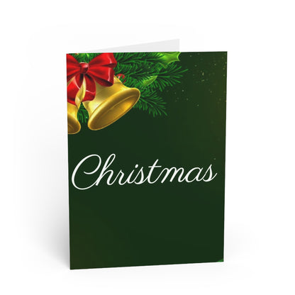 Christmas Greeting Card — Merry Christmas Bell Holiday Card