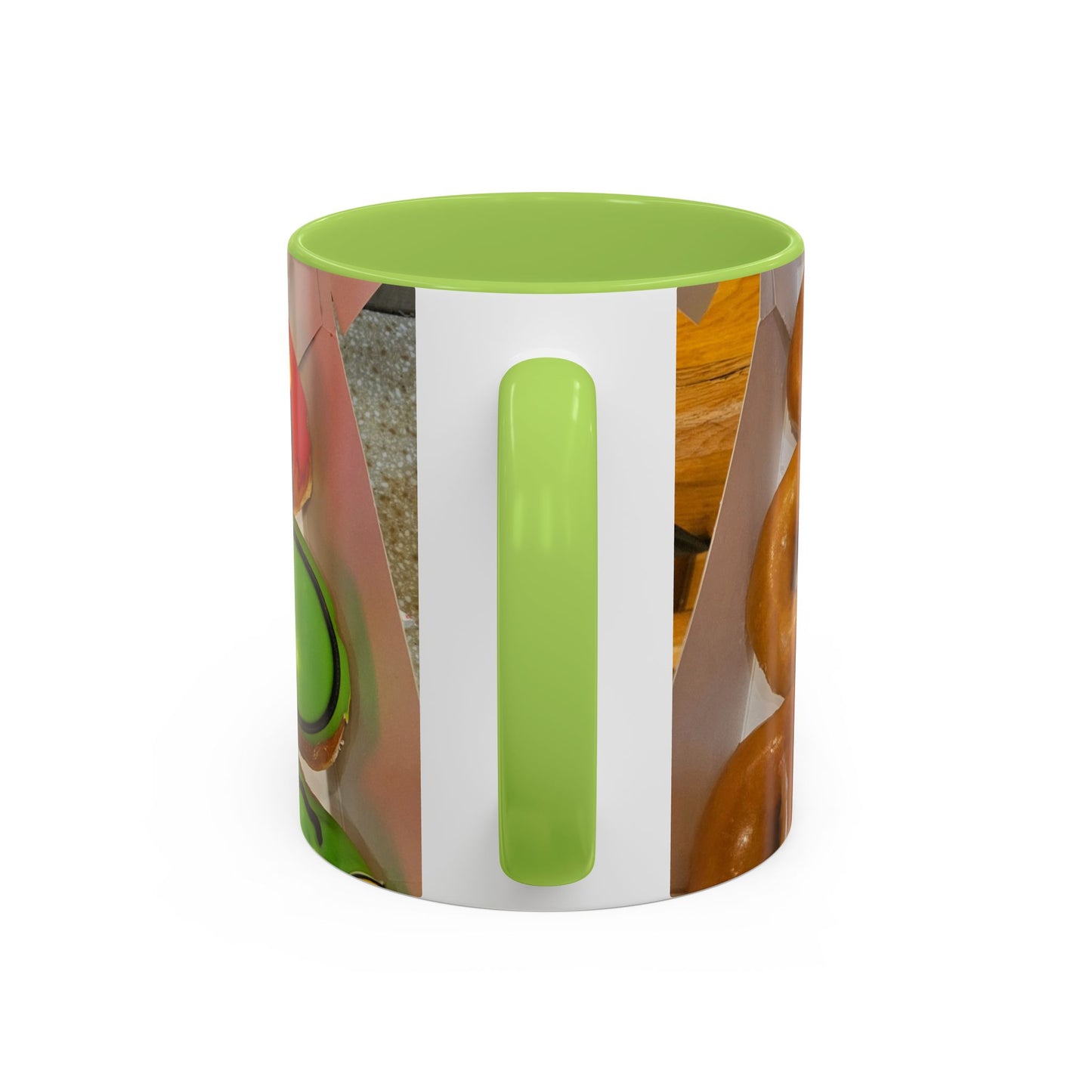 Holiday Donut Pattern Accent Coffee Mug (11/15oz)