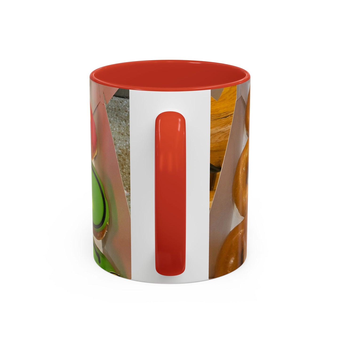 Holiday Donut Pattern Accent Coffee Mug (11/15oz)