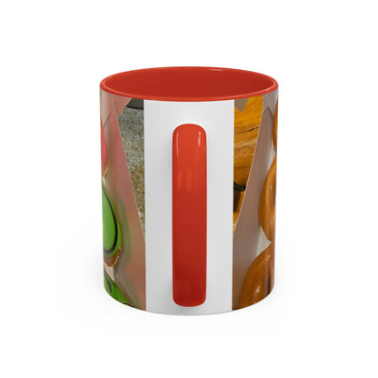 Holiday Donut Pattern Accent Coffee Mug (11/15oz)