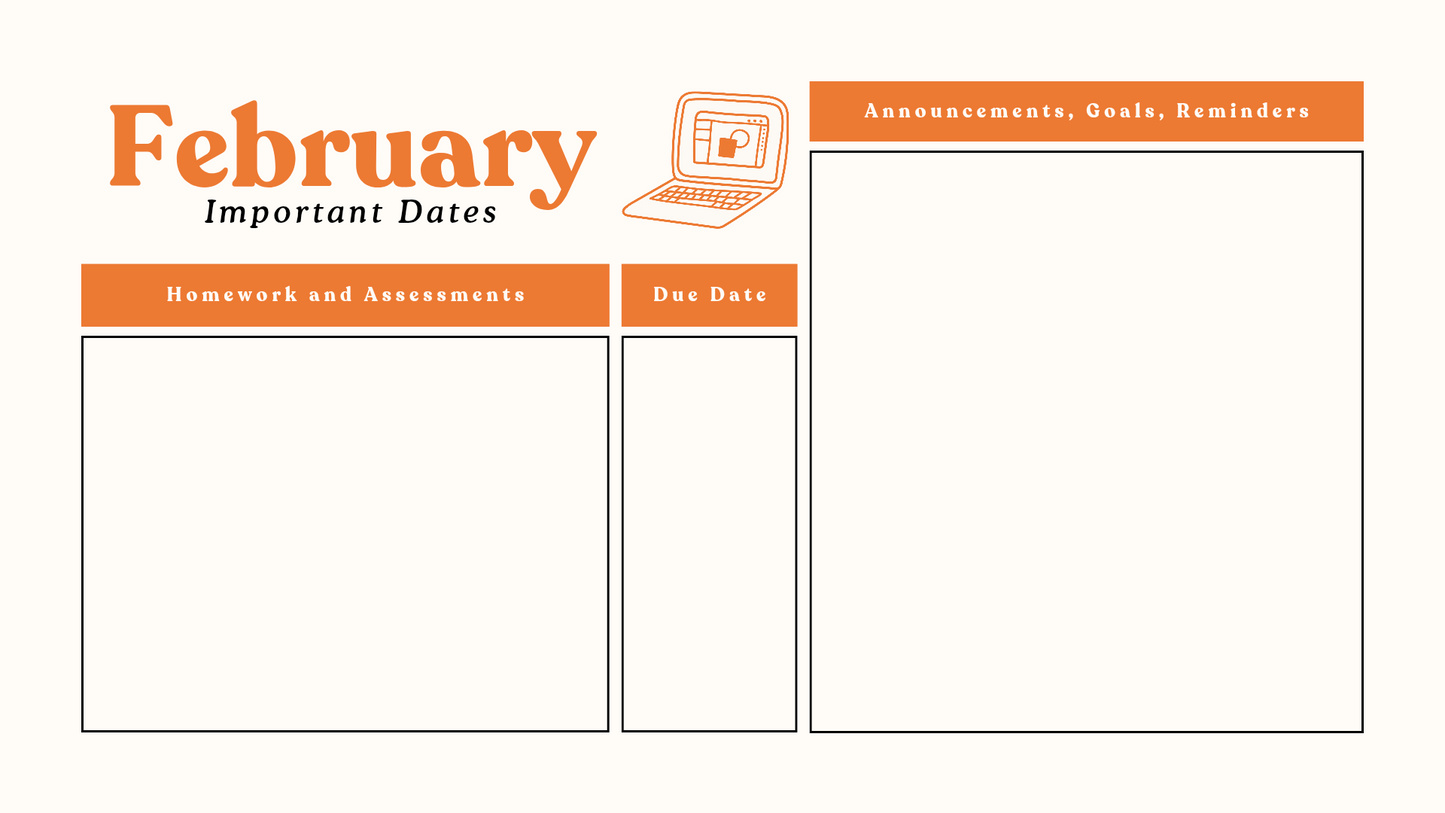 Teachers planner