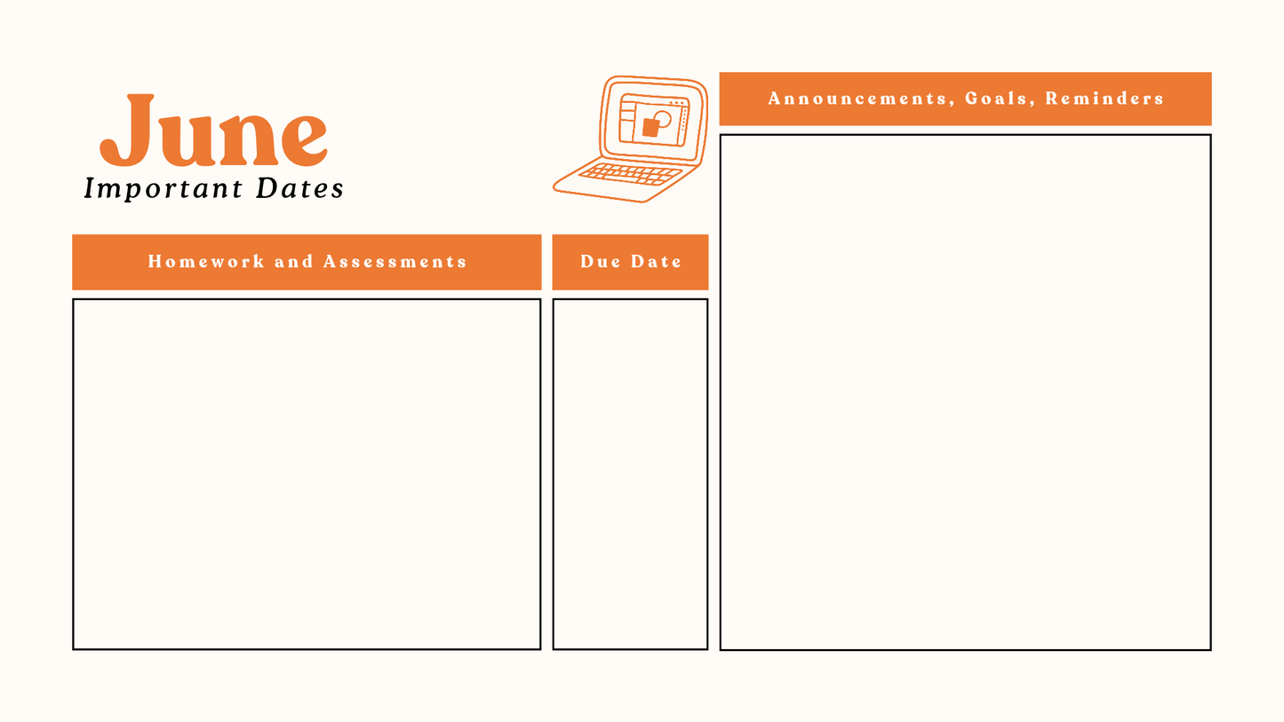 Teachers planner