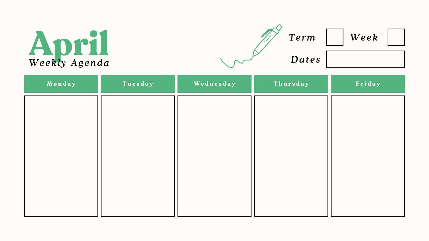 Teachers planner