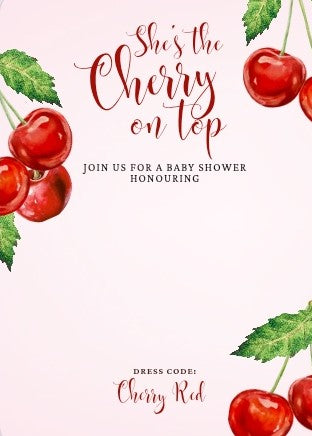 Cheery Birthday invitación