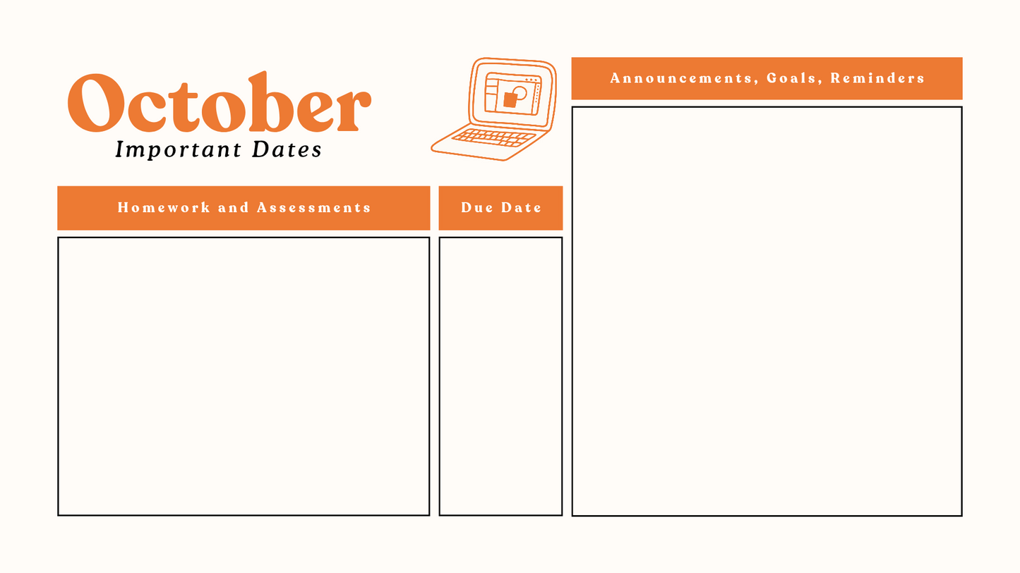 Teachers planner
