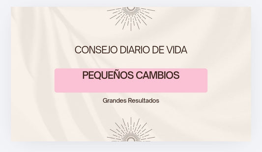 Consejo de la vida pequeño cambio