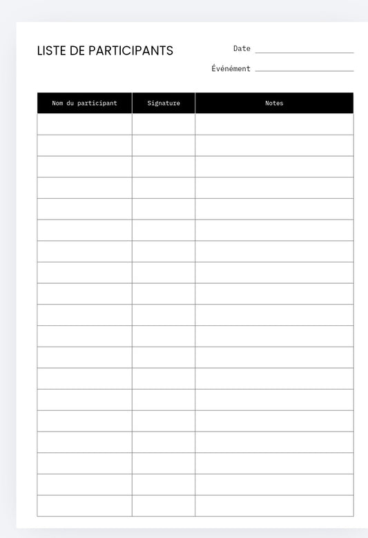 a blank digital sheet, in particular