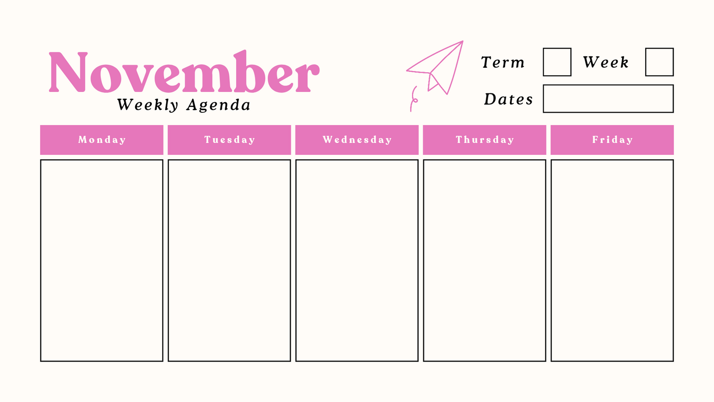 Teachers planner