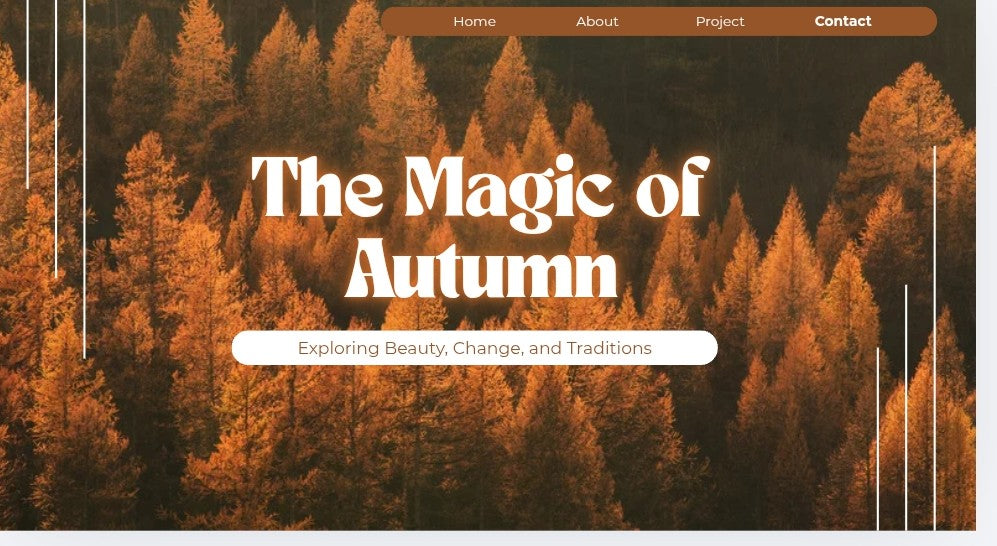 The Magic  of autum  digital template