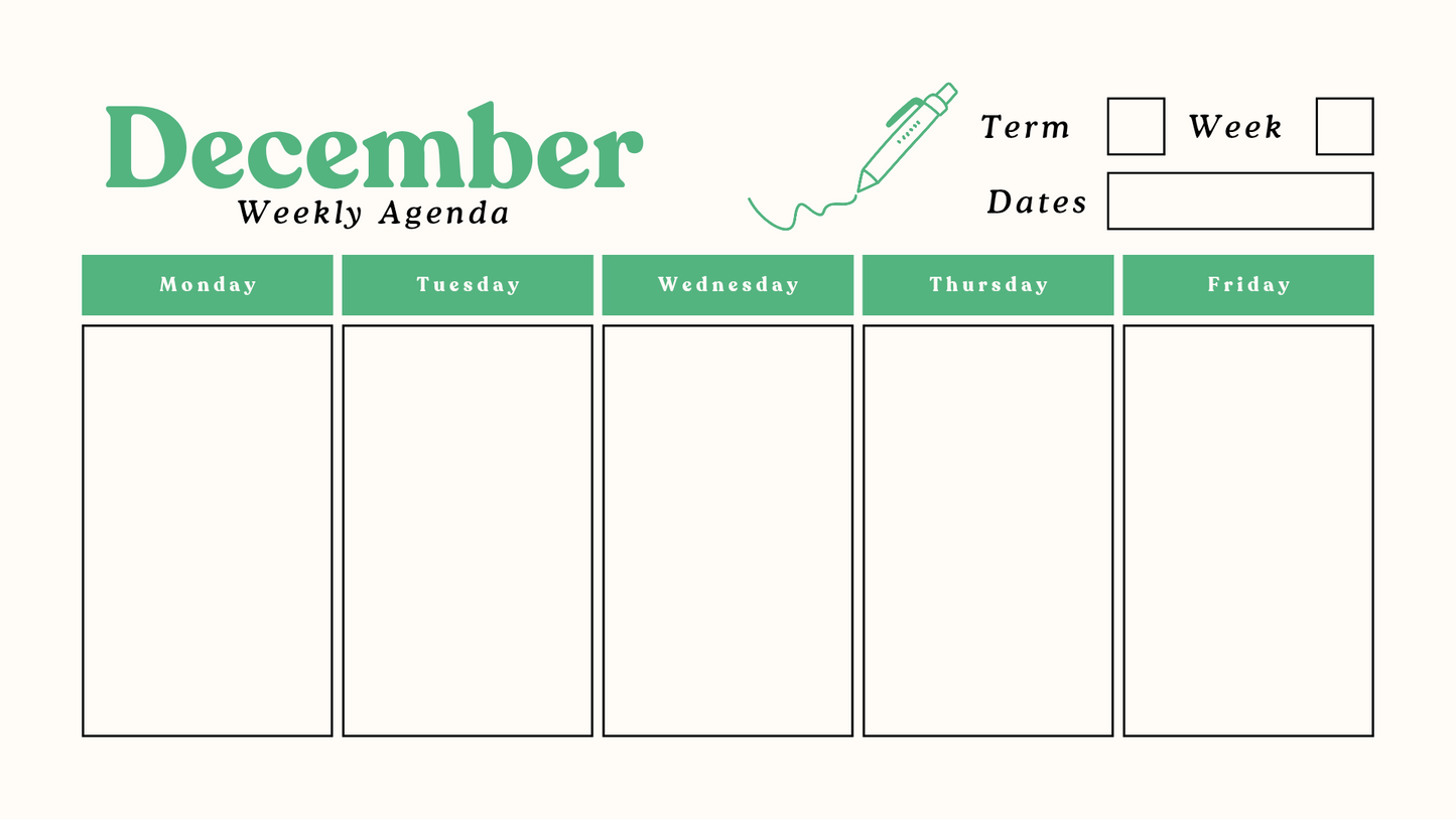 Teachers planner