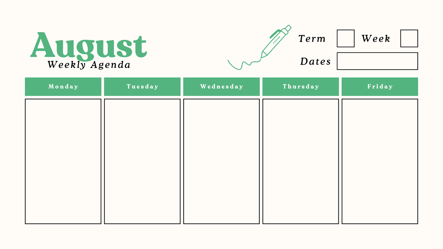 Teachers planner