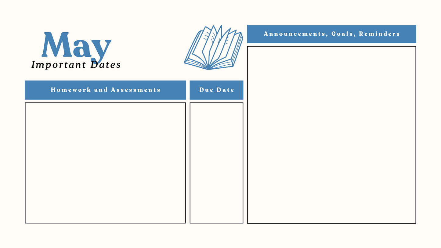 Teachers planner