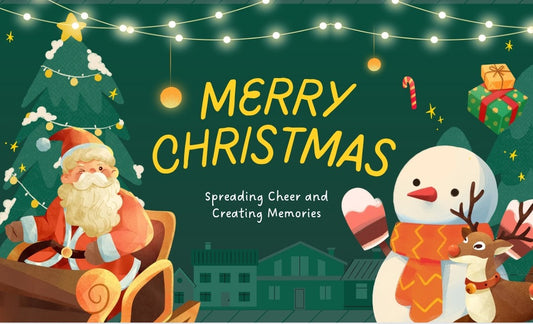 Digital template merry christmas